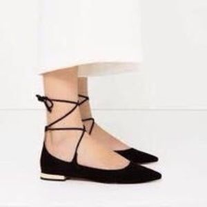 ZARA Laced Flats